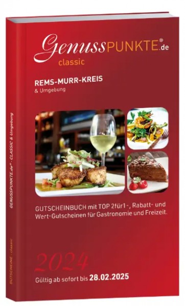 Gutscheinbuch Genusspunkte Rems-Murr-Kreis 2024
