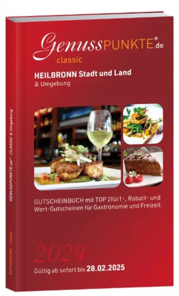 Gutscheinbuch Genusspunkte Heilbronn Stadt und Land 2024